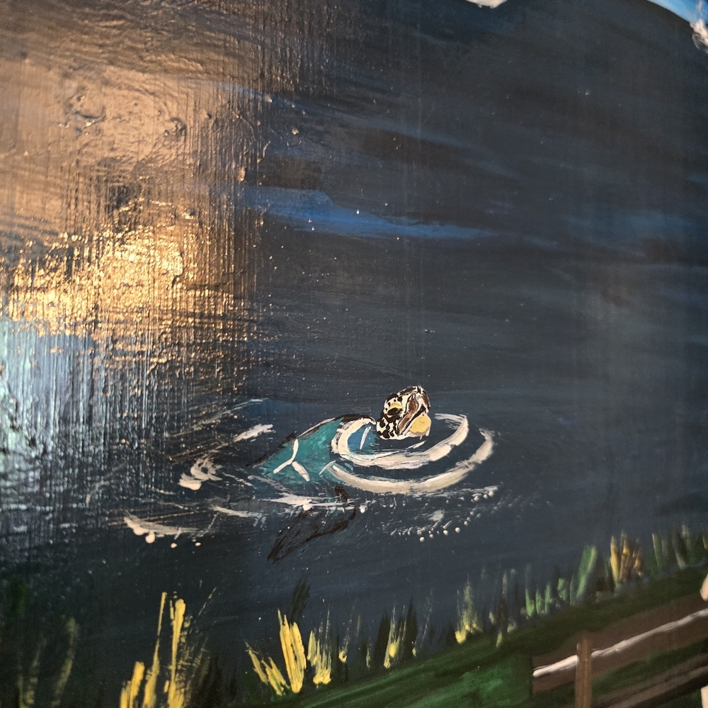 Window Frame Acrylic Painting - Picture 4 of 6